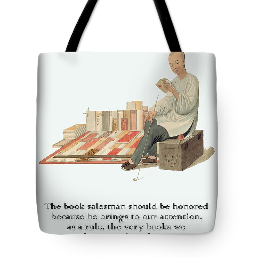 Confucius Tote Bag featuring the painting The very books we need most by Confucius