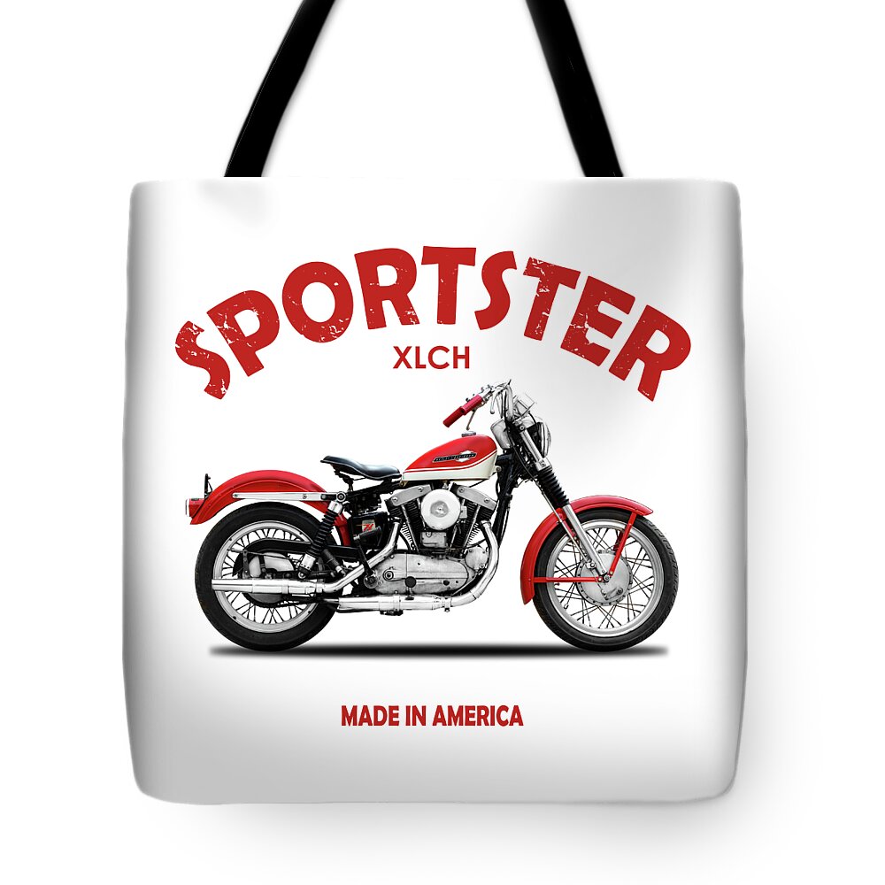 Xlch Tote Bag featuring the photograph The Vintage Sportster Motorcycle by Mark Rogan
