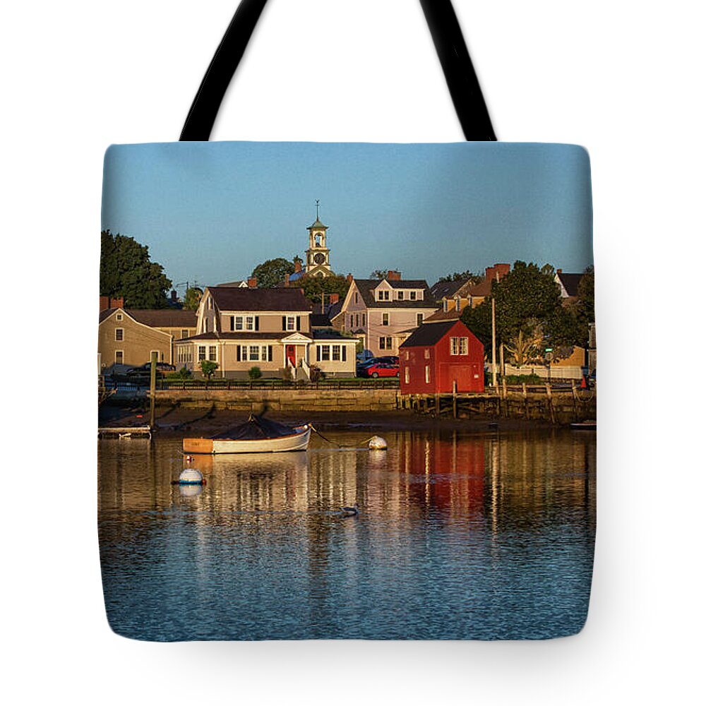 Portsmouth Tote Bag featuring the photograph The Waterfront by Ray Silva