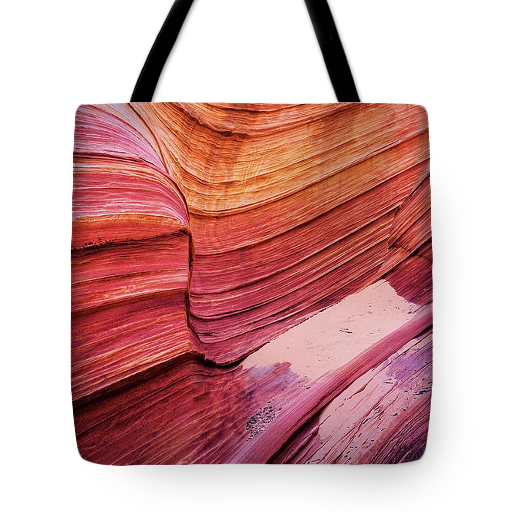 Alcove Tote Bag featuring the photograph The Waves Pattern by Alex Mironyuk