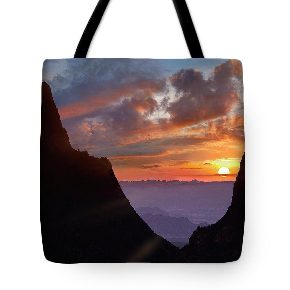00544897 Tote Bag featuring the photograph The Window At Sunset, Big Bend National Park, Texas by Tim Fitzharris