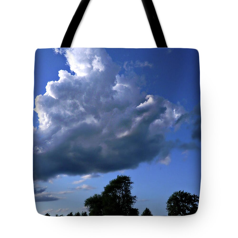 These Clouds Tote Bag featuring the photograph These Clouds 4 by Cyryn Fyrcyd