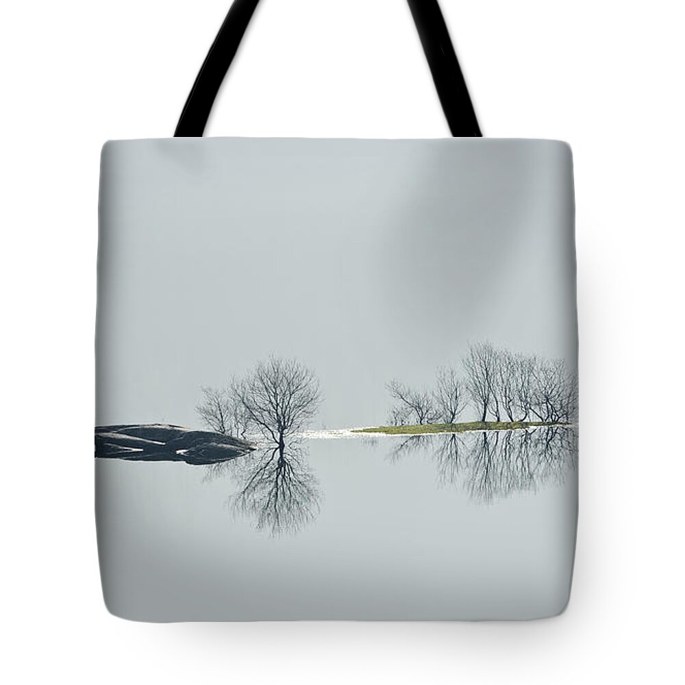 Reservoir Tote Bag featuring the photograph Thirlmere Reservoir Brim Full by Dave Moorhouse