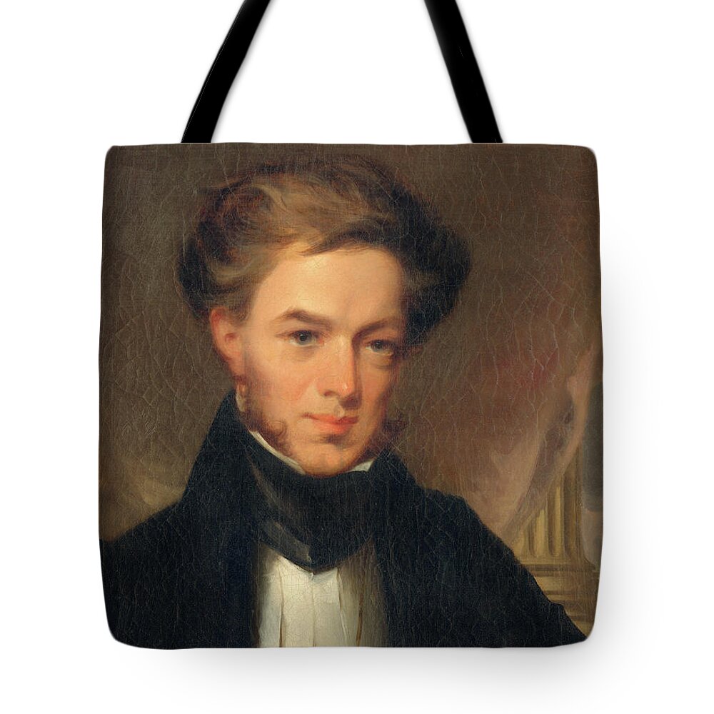 Philadelphia Tote Bag featuring the painting Portrait of Thomas Ustick Walter, 1835 by John Neagle