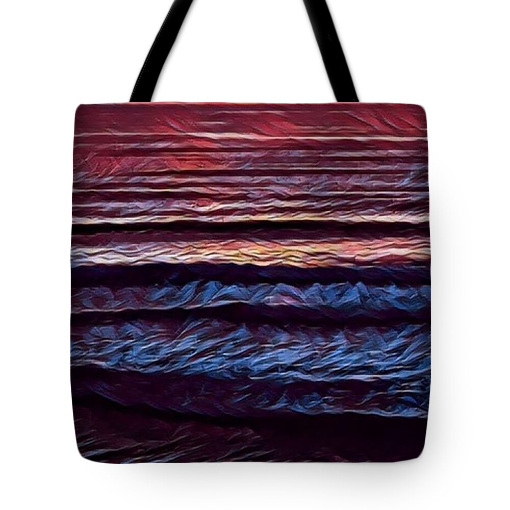 Oceans Tote Bag featuring the painting Tidal Life by Denise Railey