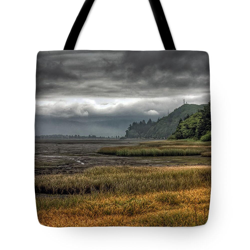 Scenics Tote Bag featuring the photograph Tillamook Estuary by Photo By Ryan J. Zeigler
