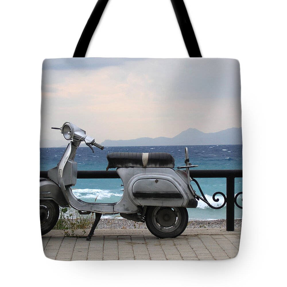 Archipelago Tote Bag featuring the photograph Transportation In The Greek Islands by Oanav
