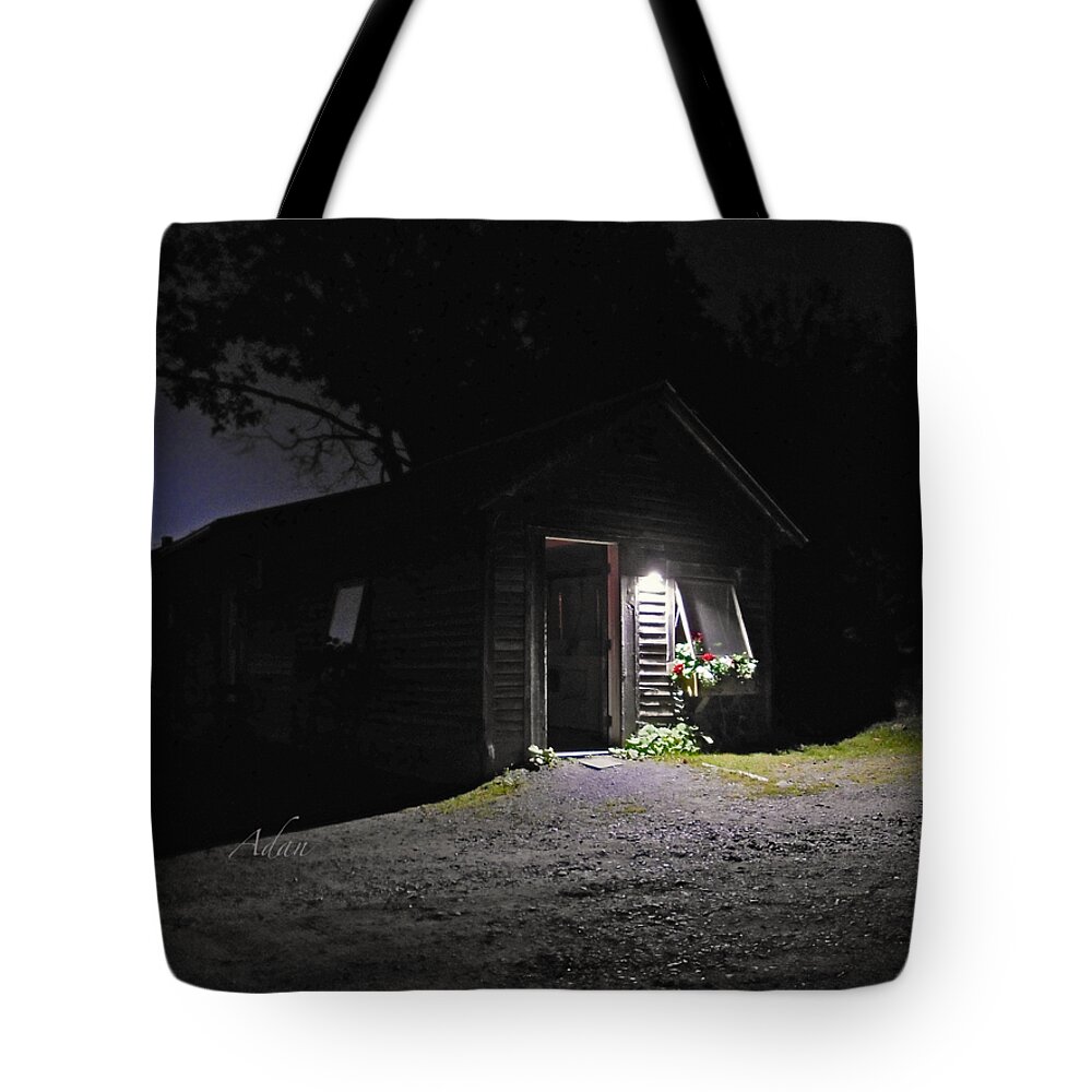 Trapp Family Lodge Tote Bag featuring the photograph Trapp Family Lodge Cabin Sunrise Stowe Vermont Photo by Felipe Adan Lerma