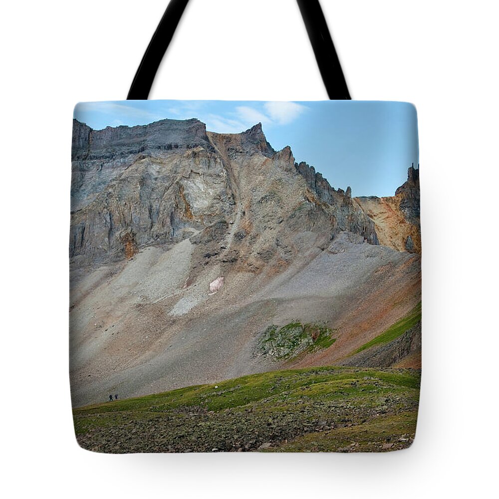 San Juan Mountains Tote Bag featuring the photograph Trekking In San Juan Mountains by Robert Fullerton