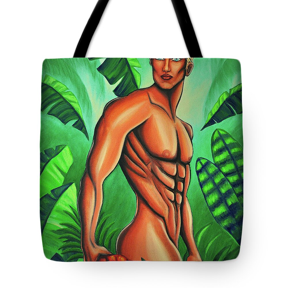 Tropical Tote Bag featuring the painting Tropic Beauty by Tony Franza