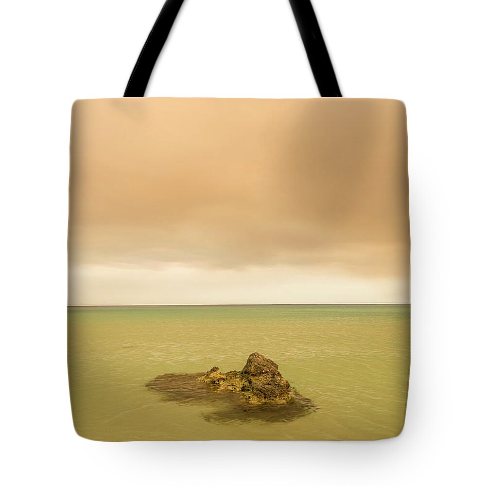 Tranquility Tote Bag featuring the photograph Tsampika Beach by Maremagnum