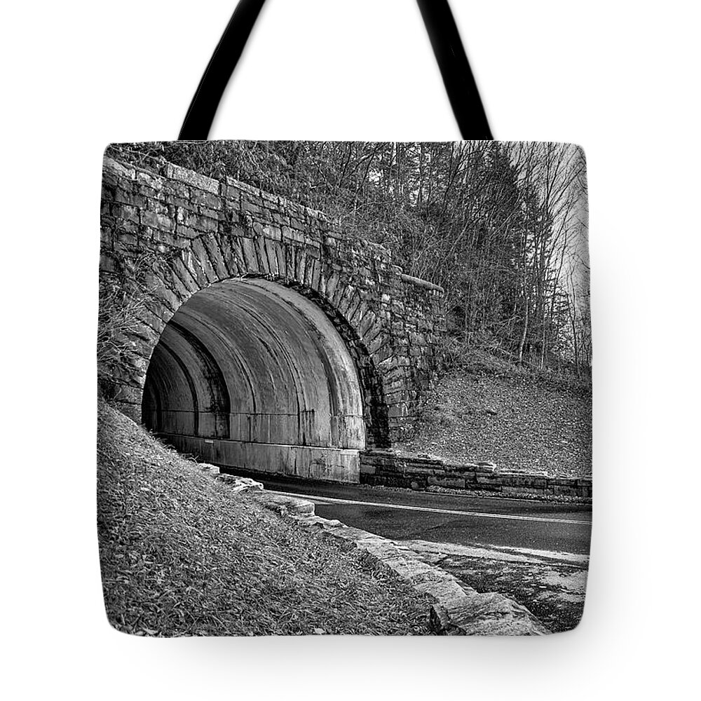 Tunnel Tote Bag featuring the photograph Tunnel to Newfound Gap by Nunweiler Photography