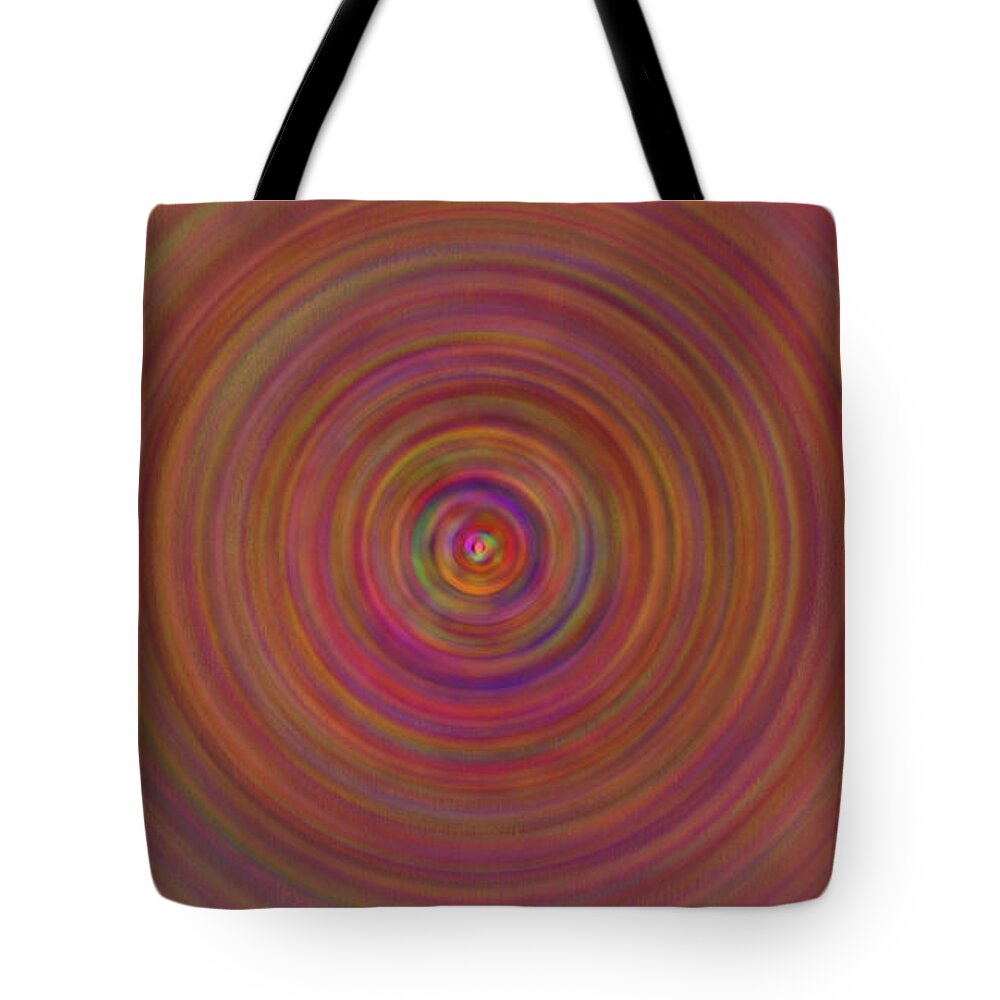 Circle Tote Bag featuring the painting Turbulence, 2017 by Alex Caminker