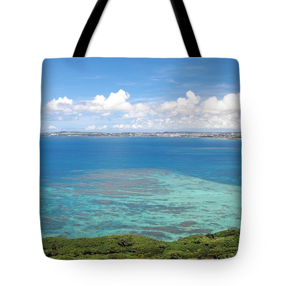 Tranquility Tote Bag featuring the photograph Turquoise Blue Ocean by Takau99