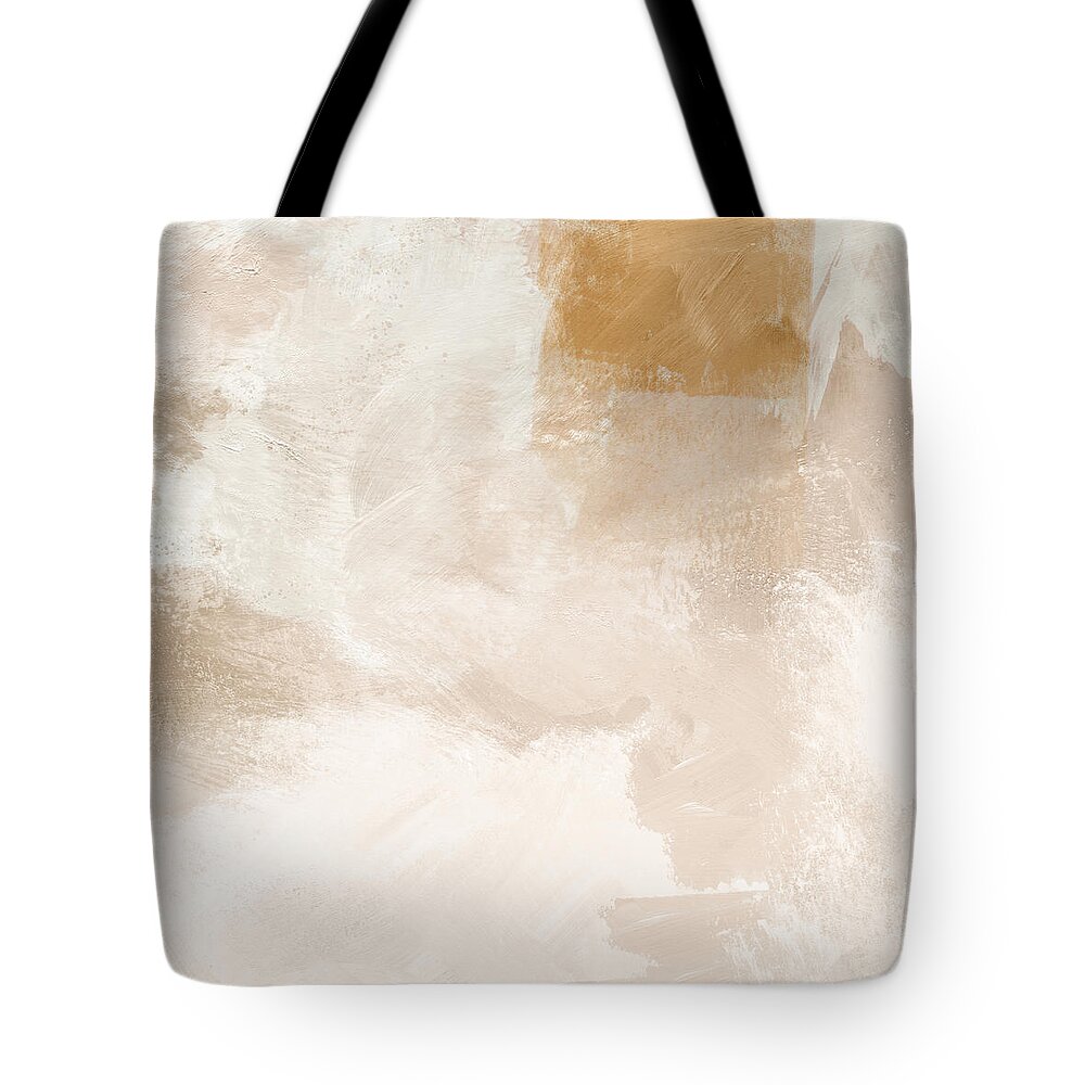 Abstract Tote Bag featuring the painting Twilight Gold 2- Art by Linda Woods by Linda Woods