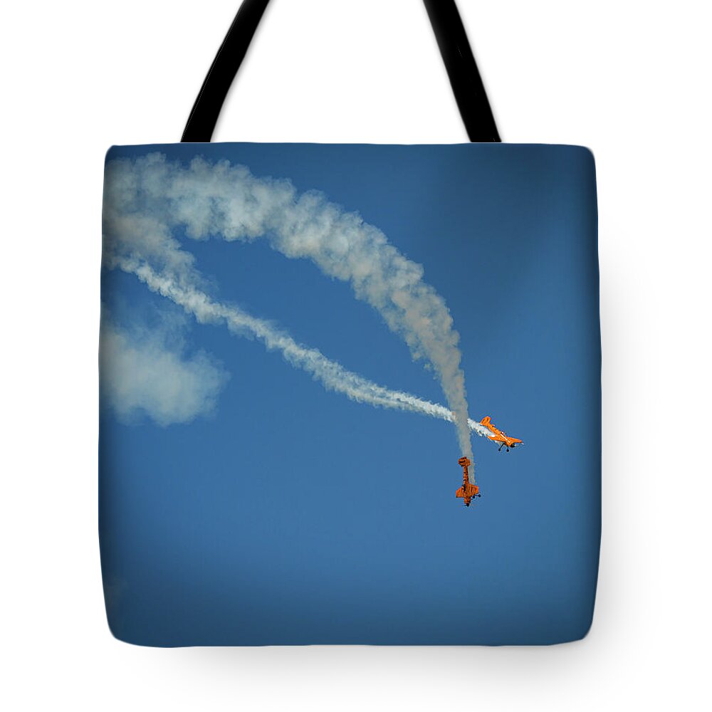 Fighter Tote Bag featuring the photograph Twin Tiger Crossover by Laura Hedien