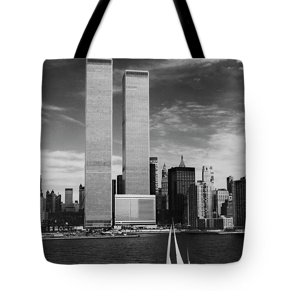Nyc Tote Bag featuring the photograph Twin Towers Remembered - WTC by Laura Fasulo