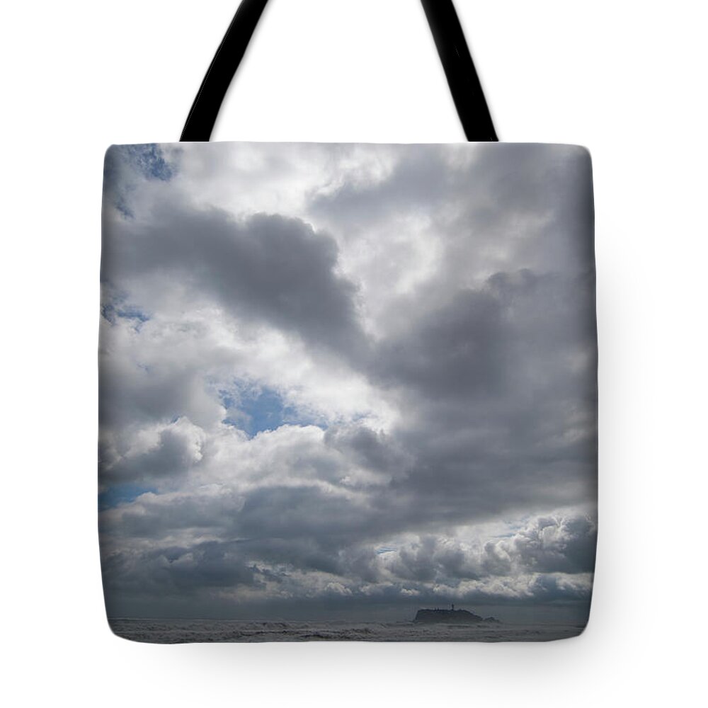 Outdoors Tote Bag featuring the photograph Typhoons Storm by Taro Hama @ E-kamakura