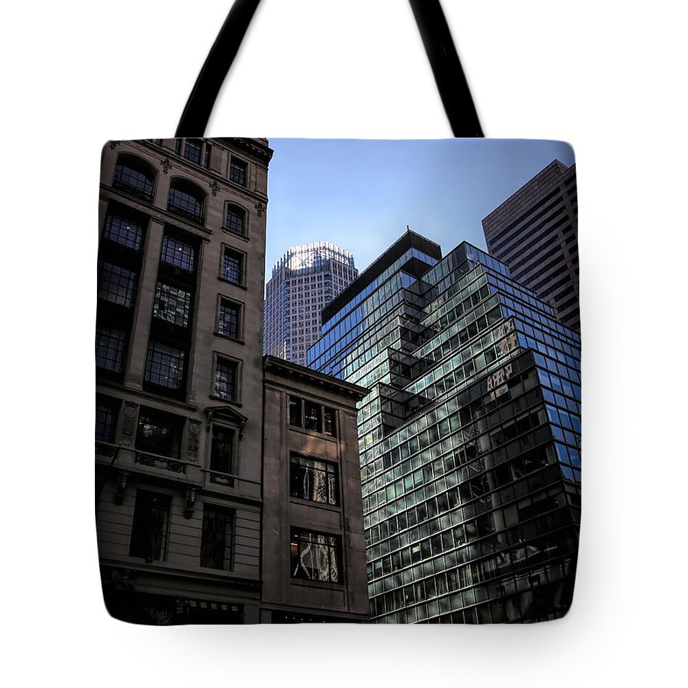 Nyc Tote Bag featuring the photograph Typical High Rise Architecture NYC by Chuck Kuhn