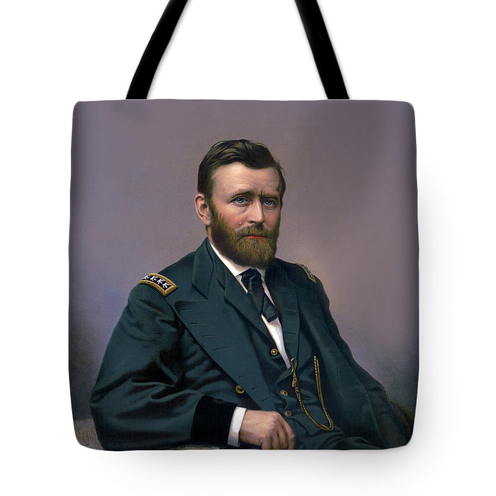 Ulysses S. Grant Tote Bag featuring the painting Ulysses S. Grant by Unknown