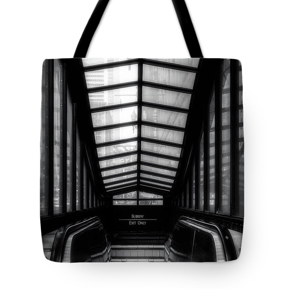 Bnw Tote Bag featuring the photograph Underground by Izet Kapetanovic