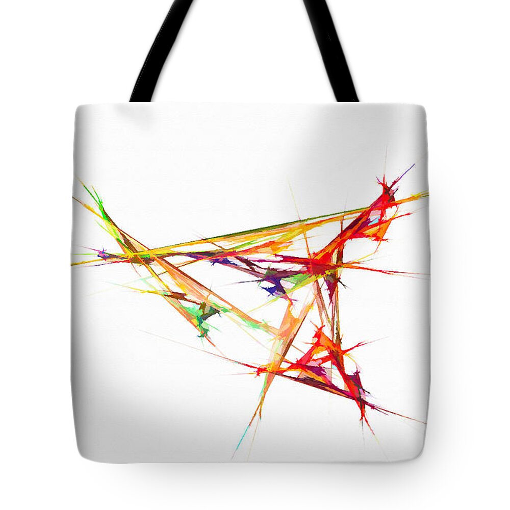 Ufo Tote Bag featuring the digital art Unidentified Flying Object Yellow by Don Northup