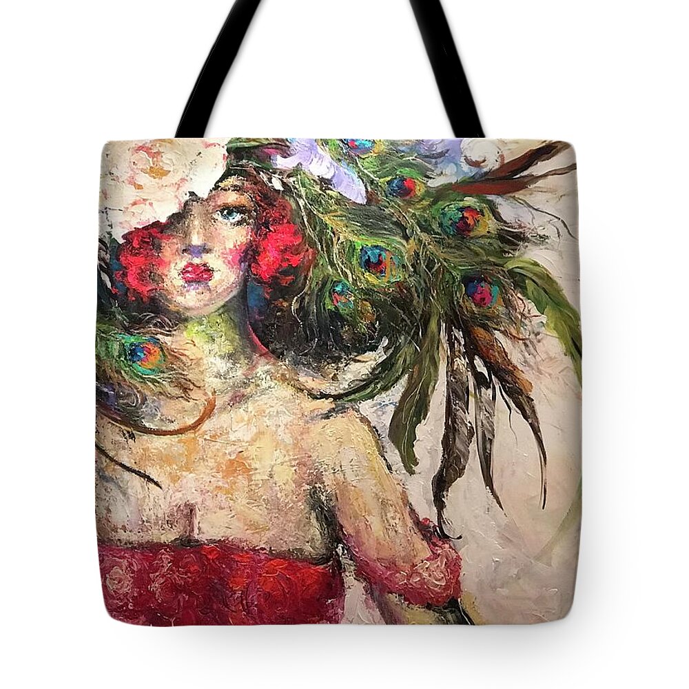 Hats Tote Bag featuring the painting Untitled by Heather Roddy