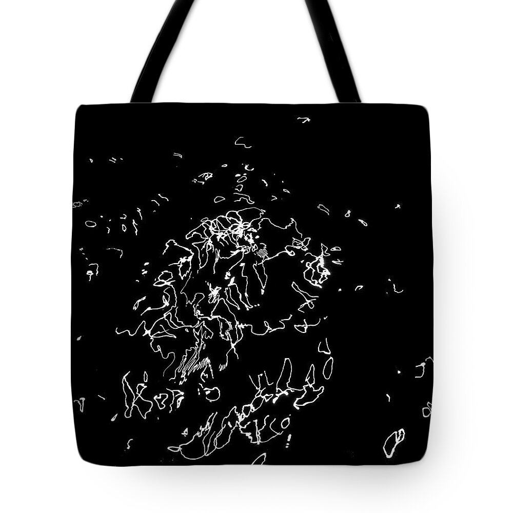 Abstract Tote Bag featuring the photograph Untitled X BW by David Gordon