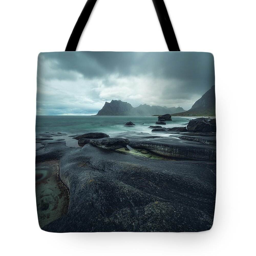 Uttakleiv Tote Bag featuring the photograph Uttakleiv Mood by Tor-Ivar Naess