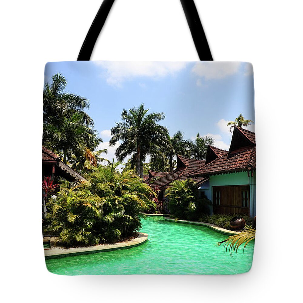 Scenics Tote Bag featuring the photograph Vacation Villas by Plastic buddha