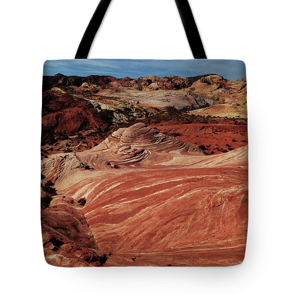 Valley Of Fire Tote Bag featuring the photograph Valley of Fire 3 by Alan Socolik