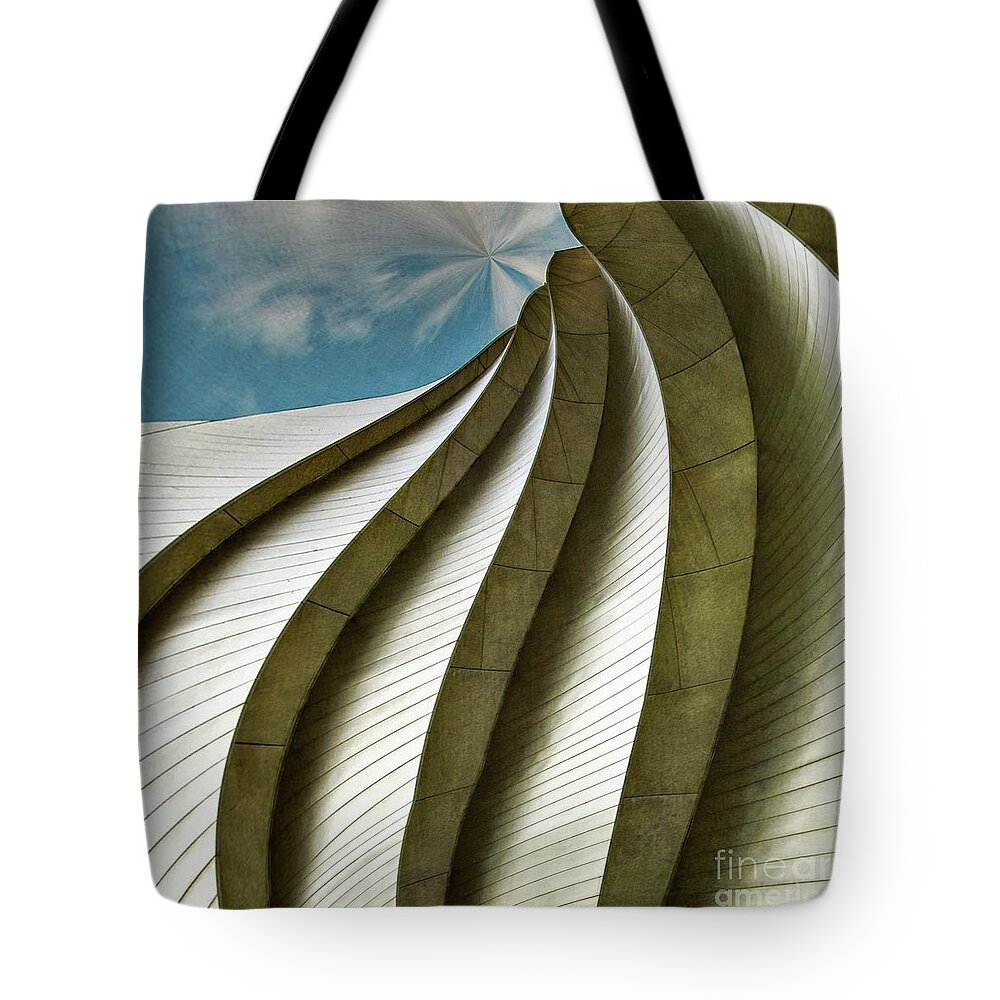 Kauffman Performing Arts Center Tote Bag featuring the photograph Variations On Kauffman by Doug Sturgess