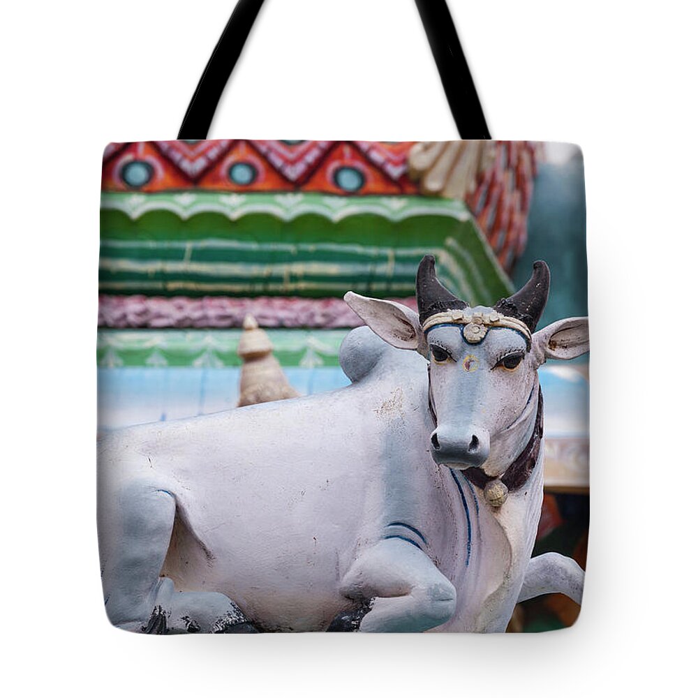 Architecture Tote Bag featuring the photograph Vedagiriswarar Temple by Maria Heyens