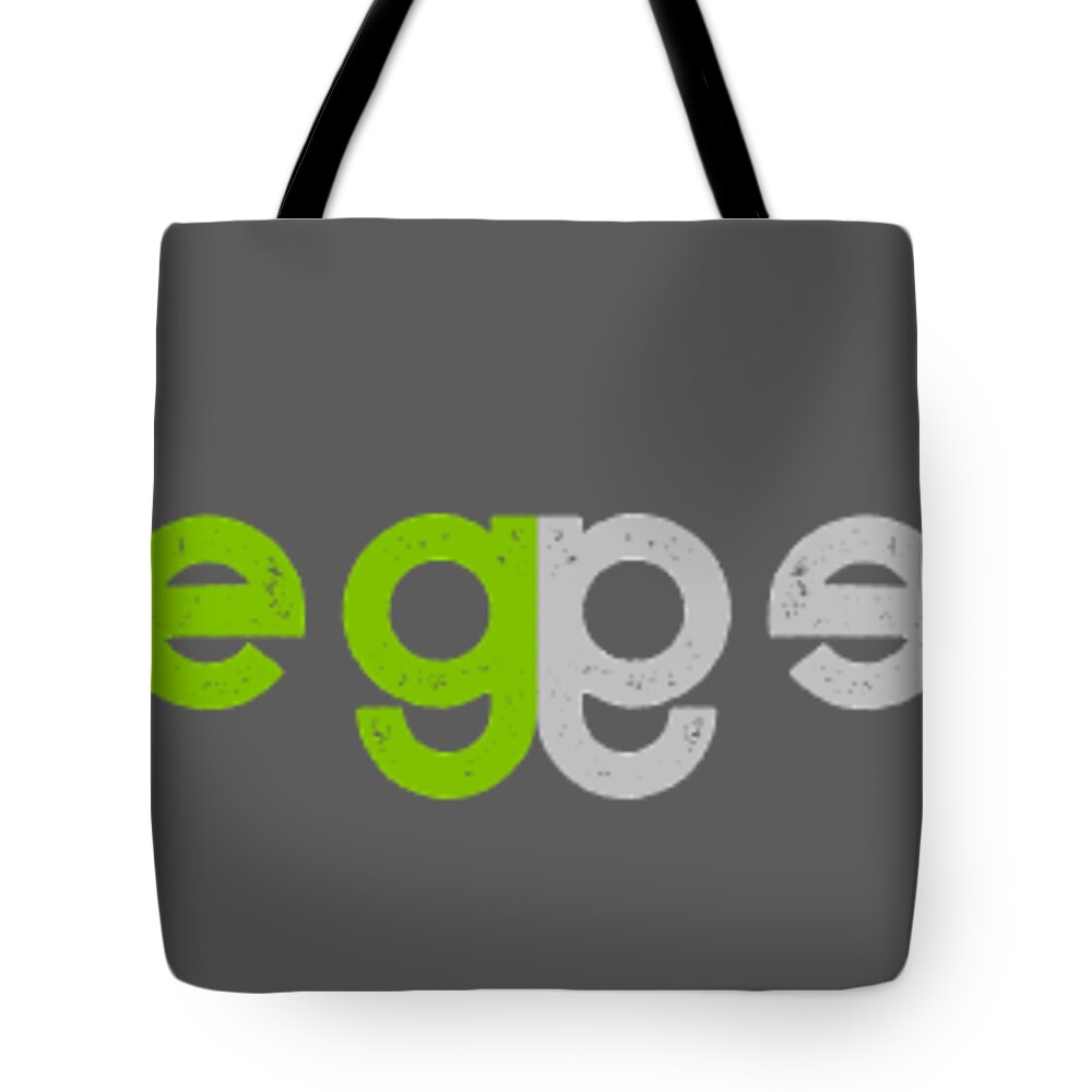  Tote Bag featuring the drawing VEG end to end - green and gray by Charlie Szoradi
