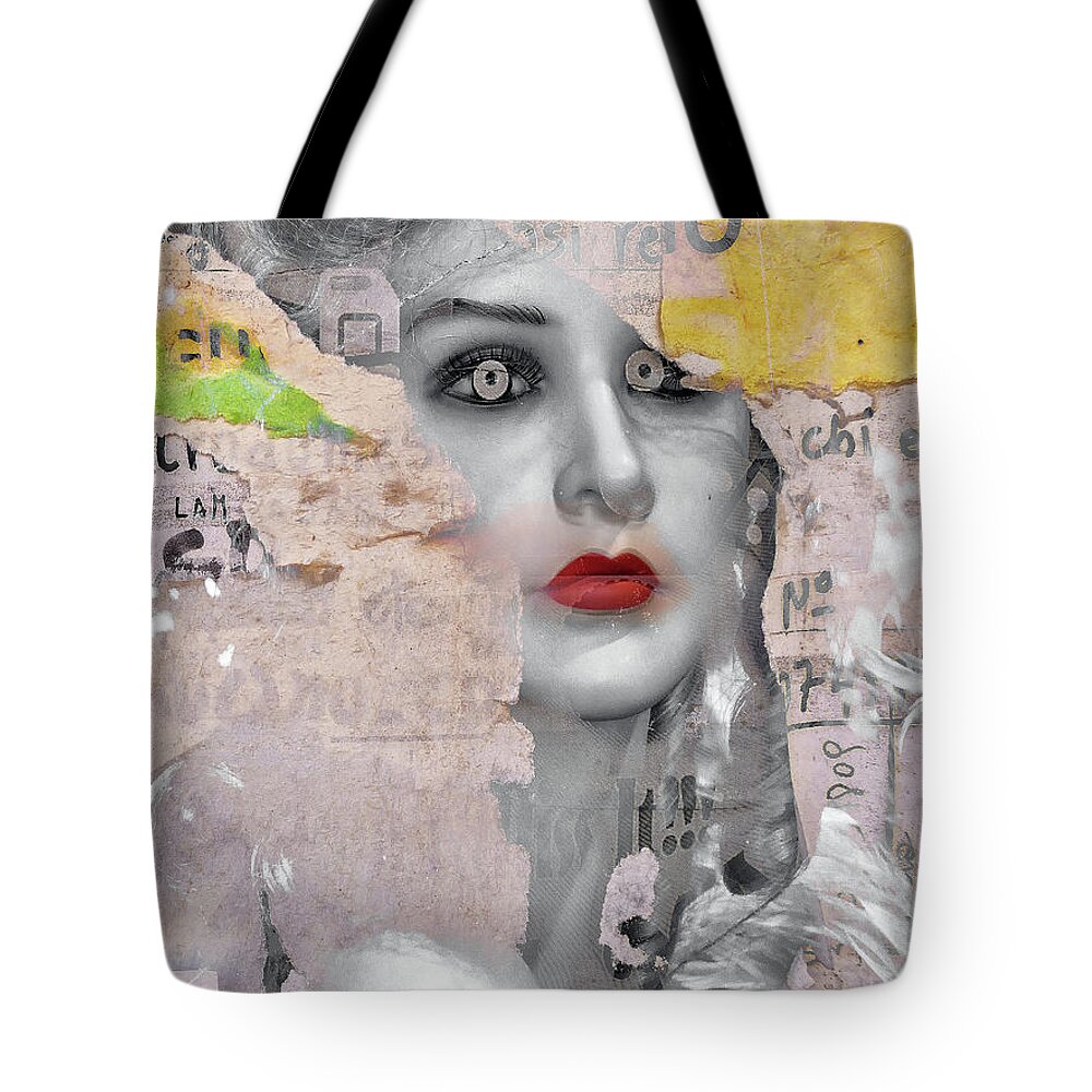 Woman Tote Bag featuring the digital art Venetian beauty by Gabi Hampe