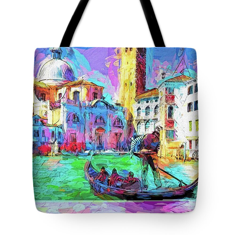  Tote Bag featuring the photograph Venezia Molticolore by Jack Torcello