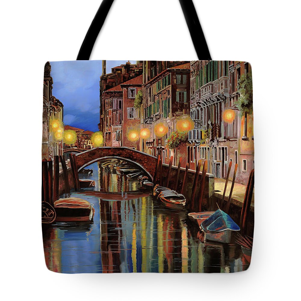  Tote Bag featuring the painting venice for DIANE by Guido Borelli