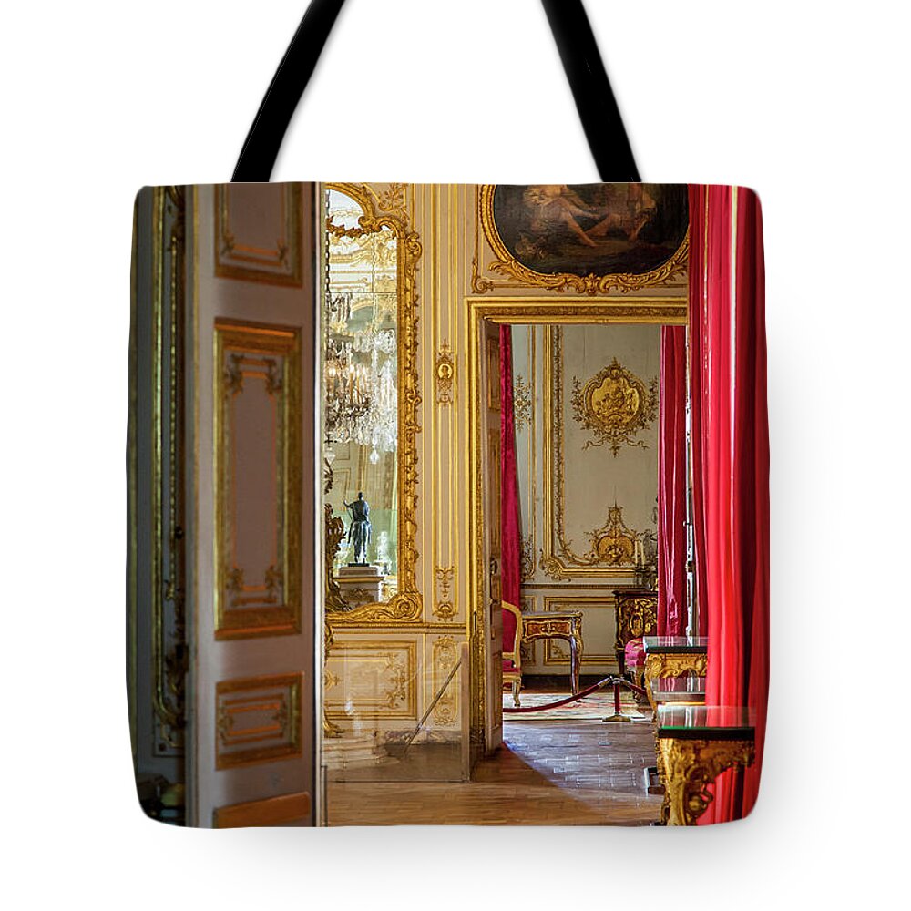 Paris Tote Bag featuring the photograph Versailles Doorway by Brian Jannsen