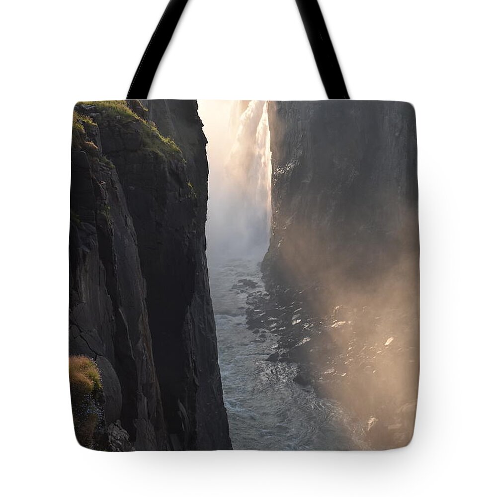 Waterfall Tote Bag featuring the photograph Victoria Falls by Ben Foster