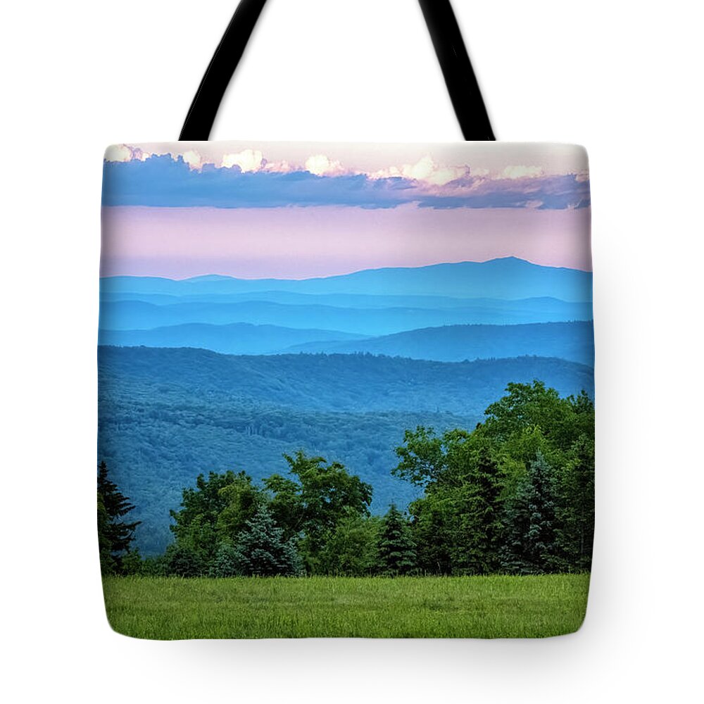 Bellows Falls Vermont Tote Bag featuring the photograph View From Cooper Hill by Tom Singleton