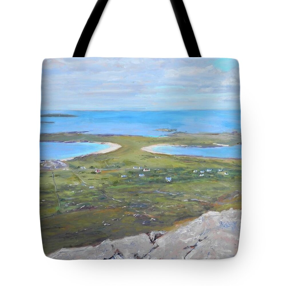 Nature Tote Bag featuring the painting View from Errisbeg by Michael Camp