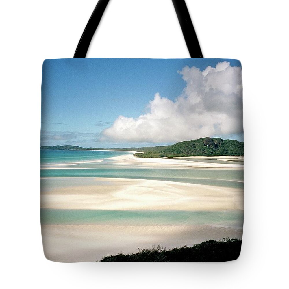 Scenics Tote Bag featuring the photograph View From High Up Across Whitehaven by Patrick Strattner