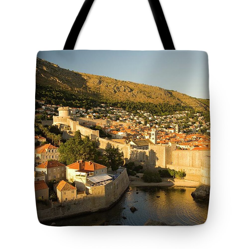 Adriatic Sea Tote Bag featuring the photograph View From Lovrijenac Fortress Of The by Stuart Westmorland
