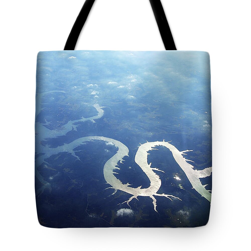 Scenics Tote Bag featuring the photograph View Of Lake Of Ozarks by Copyright John Picken