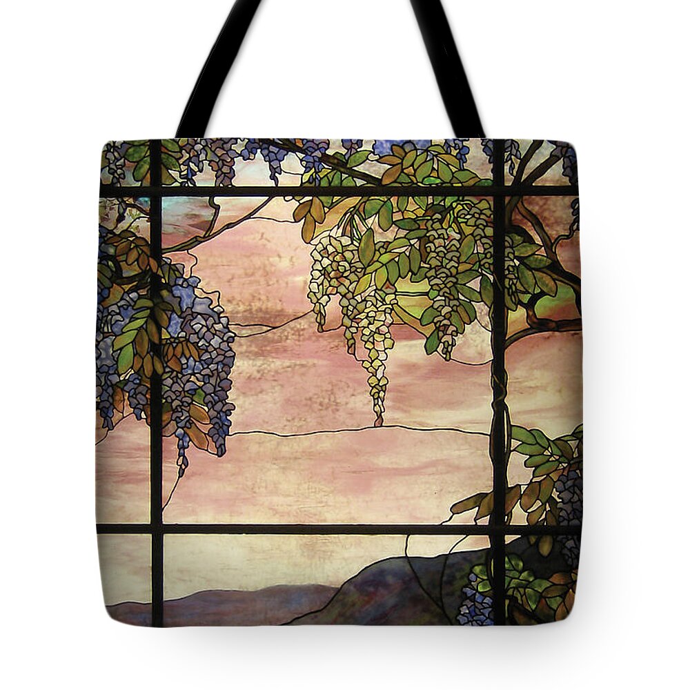 Tiffany Tote Bag featuring the painting View of Oyster Bay by Louis Comfort Tiffany