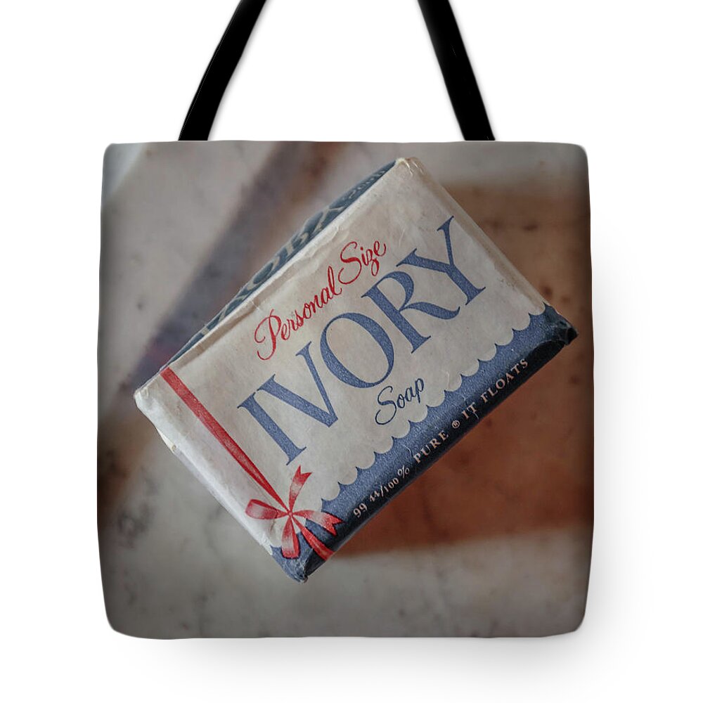 Soap Tote Bag featuring the photograph Vintage Ivory Soap by Edward Fielding
