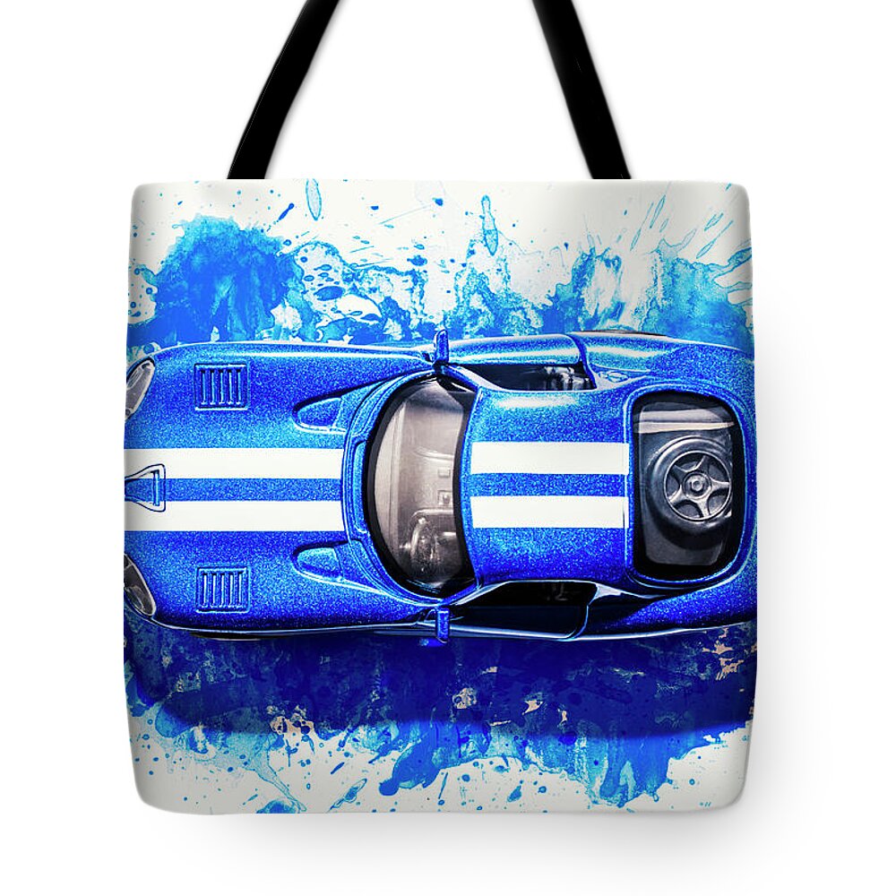 Car Tote Bag featuring the digital art Viper Trails by Jorgo Photography