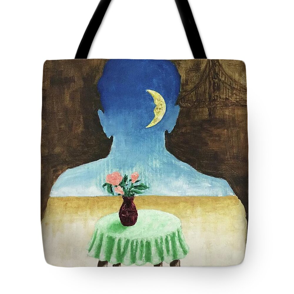 Ricardosart37 Tote Bag featuring the painting Visions of Romance by Ricardo Penalver deceased