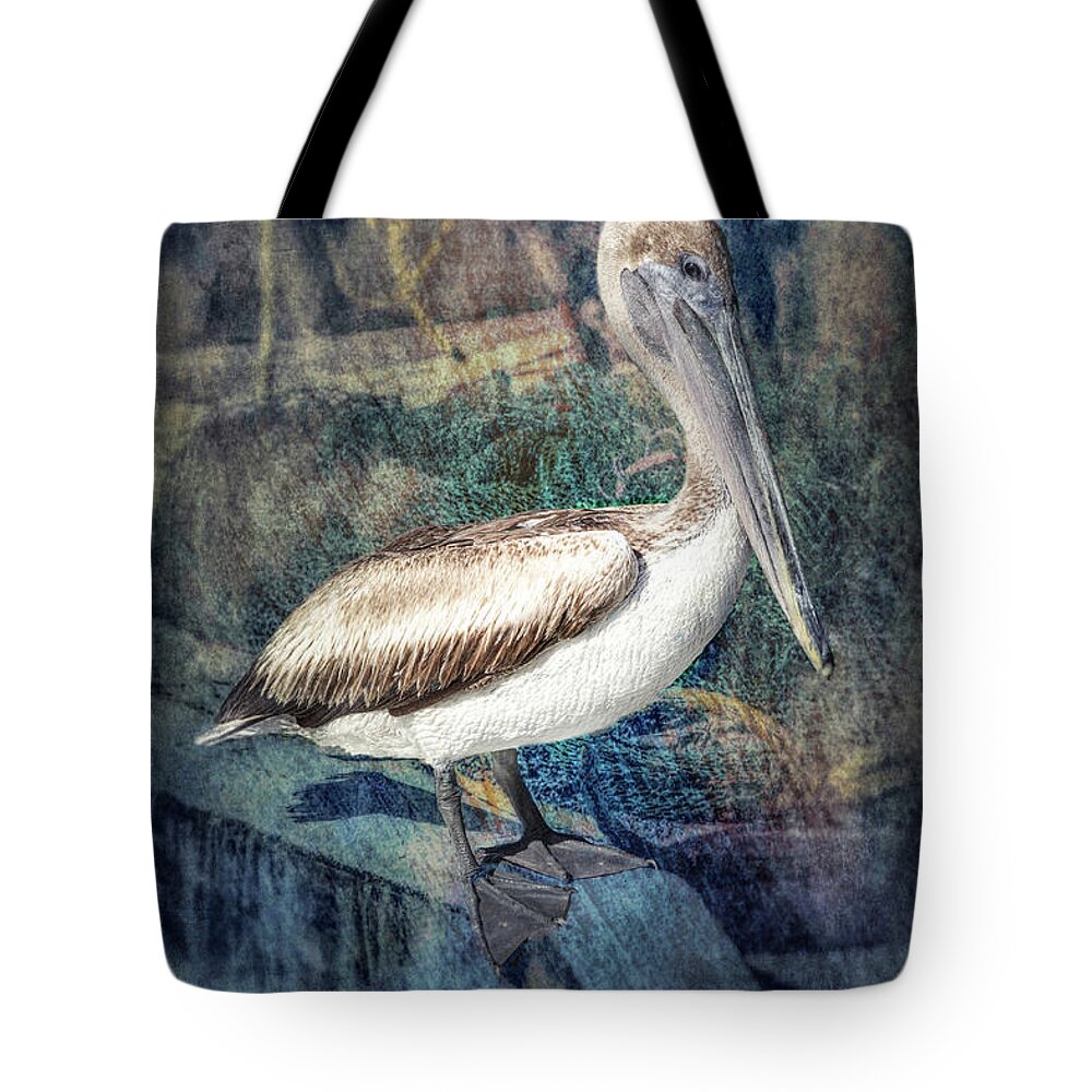 Pelican Tote Bag featuring the photograph Waiting and Watching by Lynn Sprowl