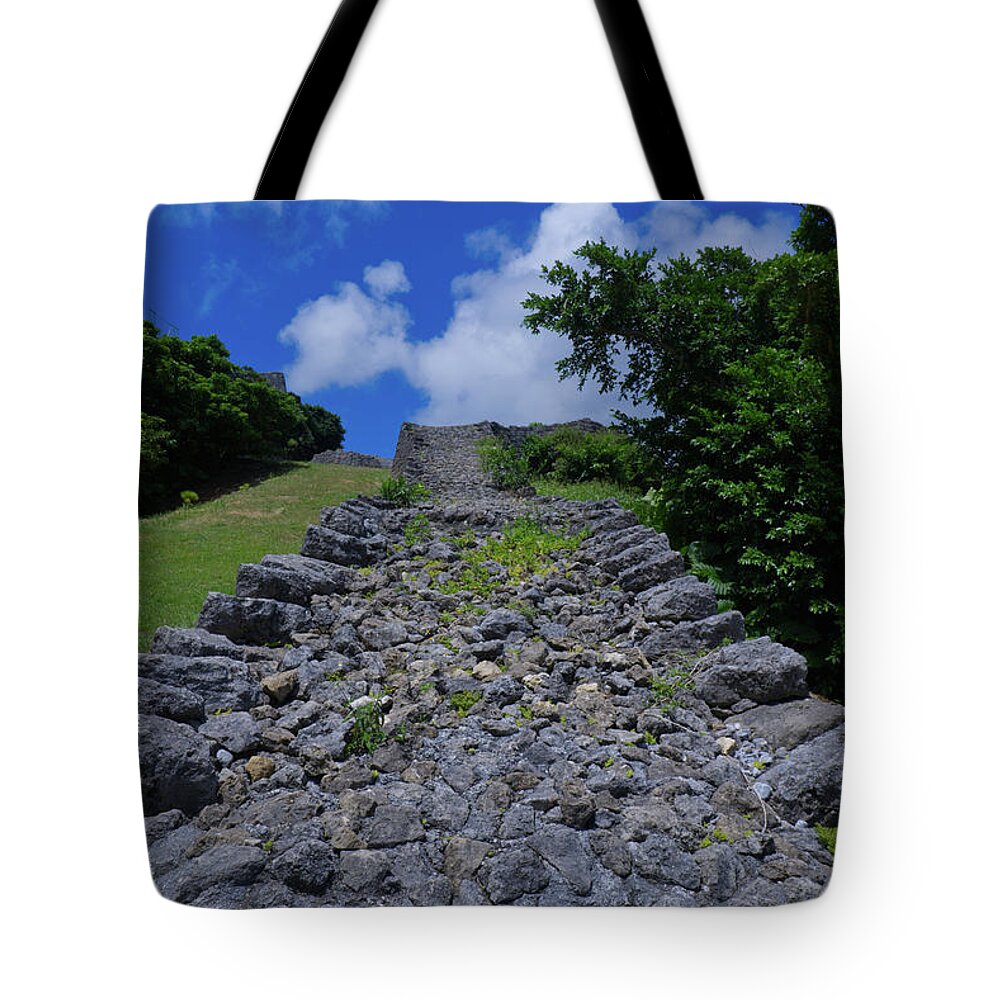 Castle Tote Bag featuring the photograph Walkway to Heaven by Eric Hafner